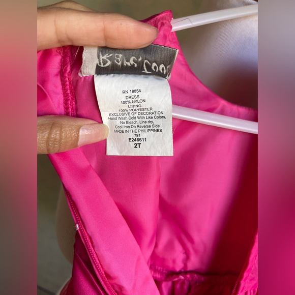 RARE TOO! Pink toddler dress size 2T - Picture 7 of 8